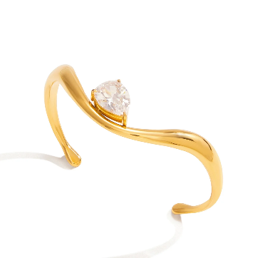 Luminous Crystal Cuff Bracelet