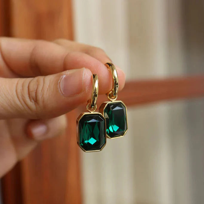 Emerald Drop Earrings