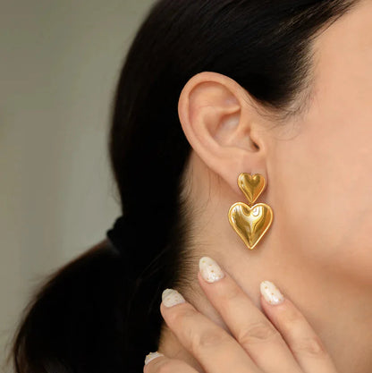 Love Drop 18K Gold Plated Earrings